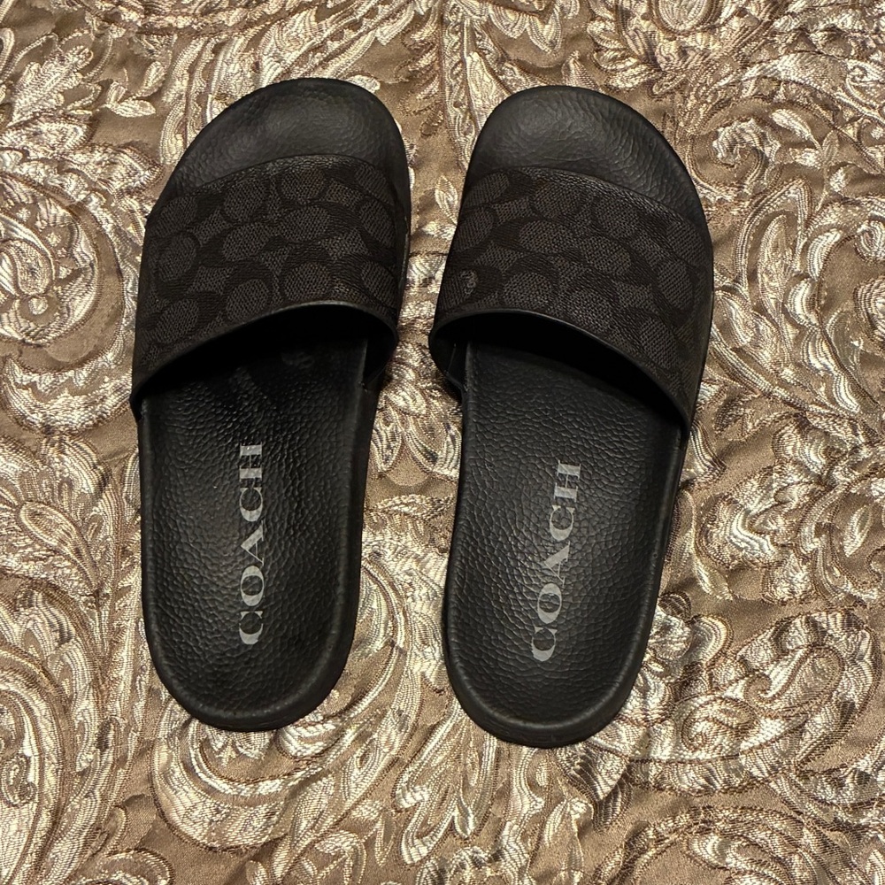Coach Signature Slip-On Sandals